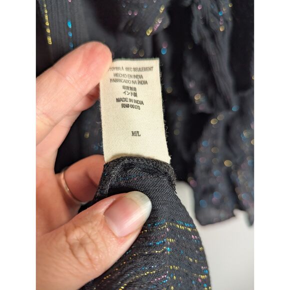 Jen’s Pirate Booty Revolution Kimono Electric Avenue Metallic Black Revolve M/L - Picture 11 of 11